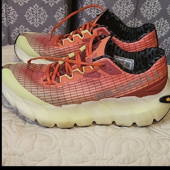 Merrell MTL Adapt Matryx Trail Running Shoes Red And Yellow W9.5 - Picture 3 of 8